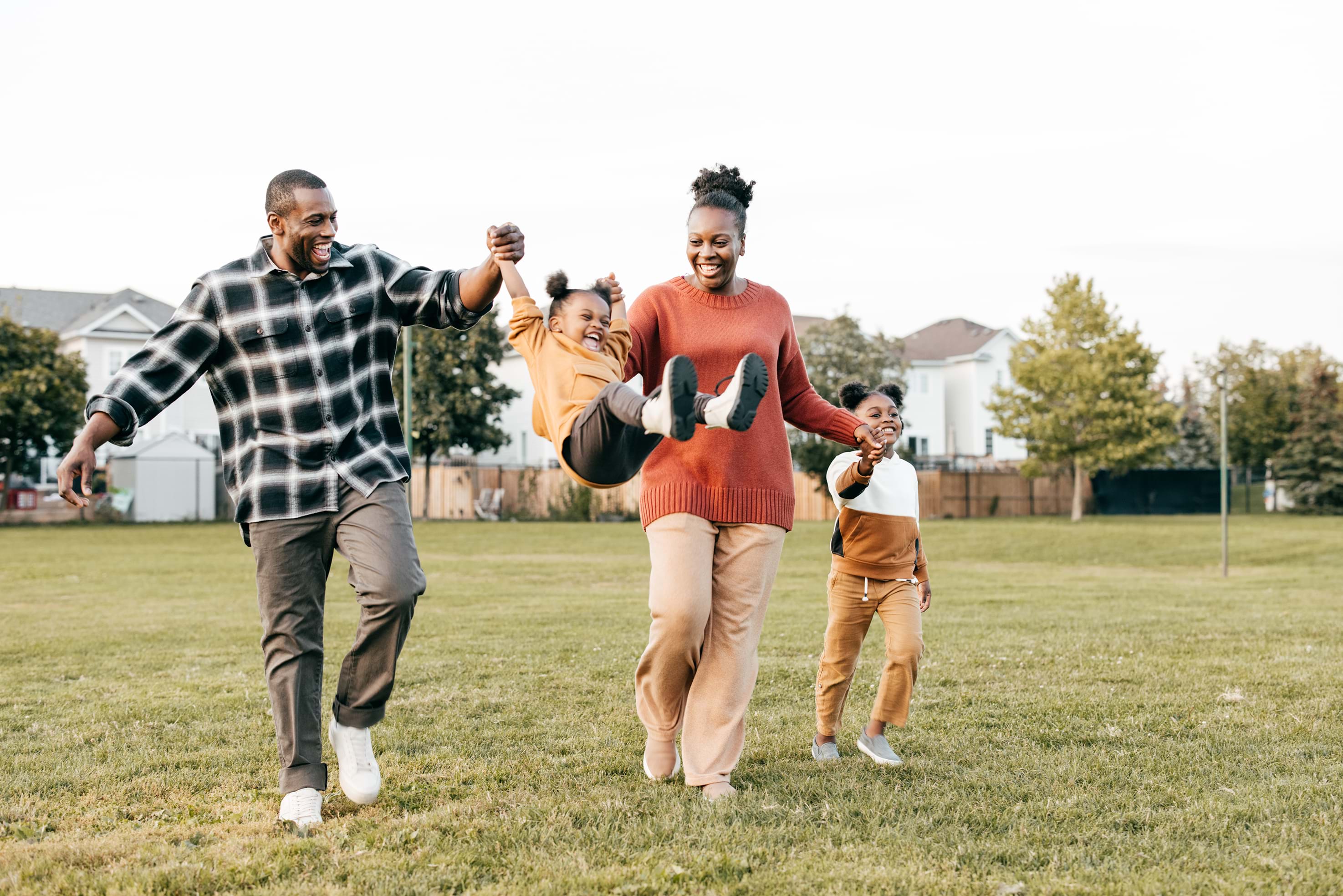 Family having fun